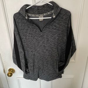 Oversized PINK quarter zip